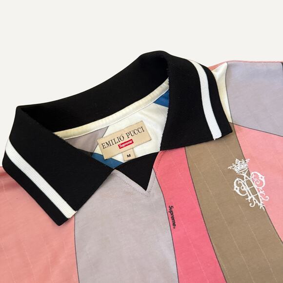 Size M - Supreme Men's Emilo Pucci Abstract Soccer Jersey - Picture 2 of 8